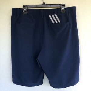 Adidas Shorts Men 36 Blue Ultra 3-Stripes Performance Chino Athletic Golf